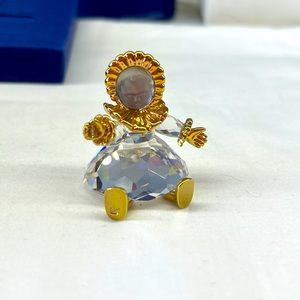 Swarovski Doll Crystal Figurine with Frosted Face on Original Box